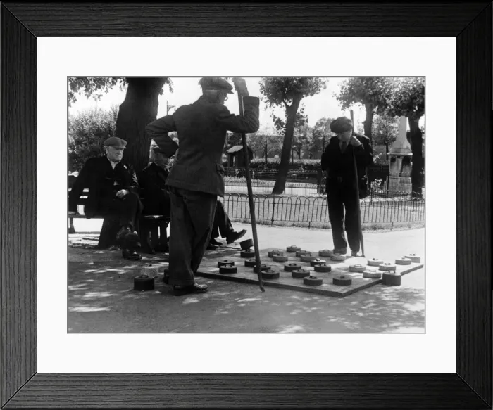 Framed Print : The Barber (left) faces an opponent, Mr. T Framed Print : The Barber (left) faces an opponent, Mr. T