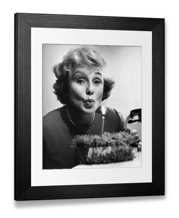 Framed Print : Miss Googie Withers, fifty years old and opening in a new play in Manchester Opera House