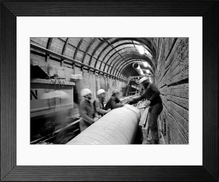 Framed Print : The Channel Tunnel Axed. David Burrow. (Project Executive). January 1975 75-00387-003 Framed Print : The Channel Tunnel Axed. David Burrow. (Project Executive). January 1975 75-00387-003