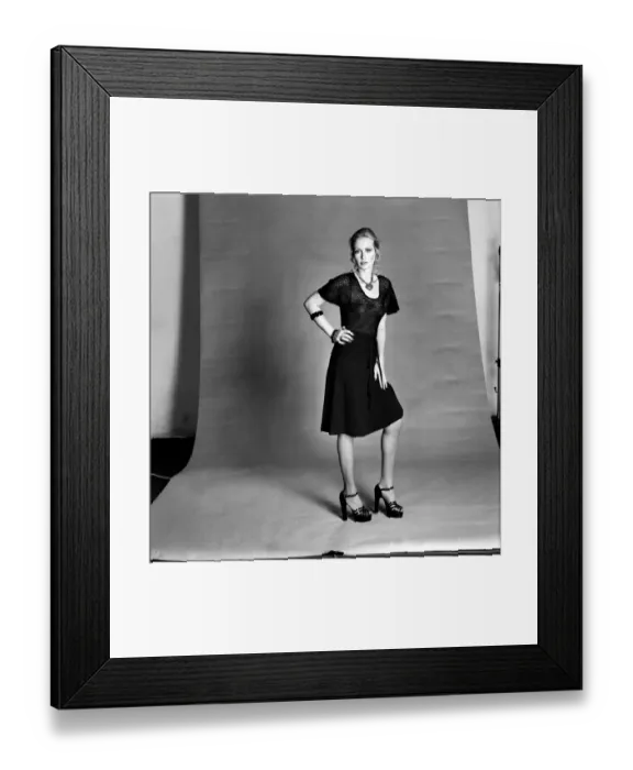 Framed Print : Fashion: Models: Lindsay and Lotte. February 1975 75-01150-001 Framed Print : Fashion: Models: Lindsay and Lotte. February 1975 75-01150-001
