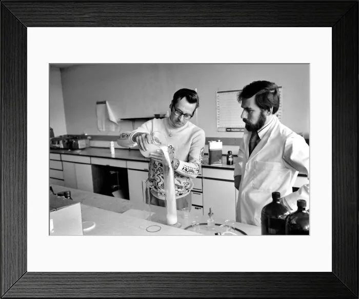Framed Print : Man  /  Car  /  Unusual  /  Humour. Car at I. P. C. Hemel Hempstead car examiner