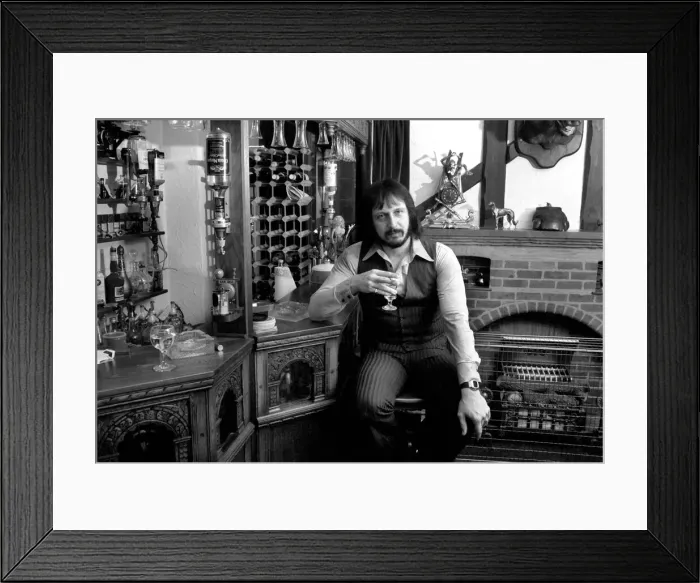 Framed Print : Musician / Music / Rock: John Entwhistle Bass Guitarist of the who pictured at his Ealing Framed Print : Musician / Music / Rock: John Entwhistle Bass Guitarist of the who pictured at his Ealing