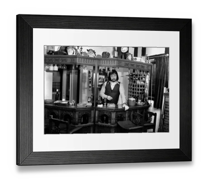 Framed Print : Musician / Music / Rock: John Entwhistle Bass Guitarist of the who pictured at his Ealing Framed Print : Musician / Music / Rock: John Entwhistle Bass Guitarist of the who pictured at his Ealing