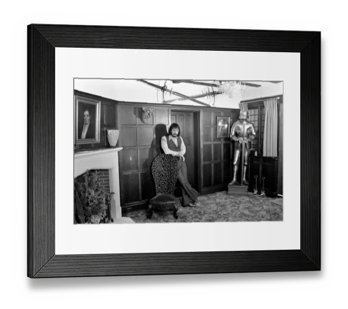 Framed Print : Musician  /  Music  /  Rock: John Entwhistle Bass Guitarist of the who pictured at his Ealing