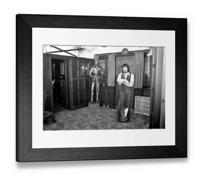 Framed Print : Musician  /  Music  /  Rock: John Entwhistle Bass Guitarist of the who pictured at his Ealing