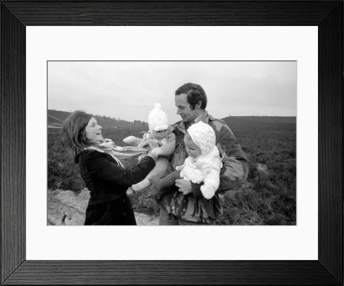 Framed Print : 9th Independent Parachute Squadron with wife after drop. February 1975 75-00893 Framed Print : 9th Independent Parachute Squadron with wife after drop. February 1975 75-00893