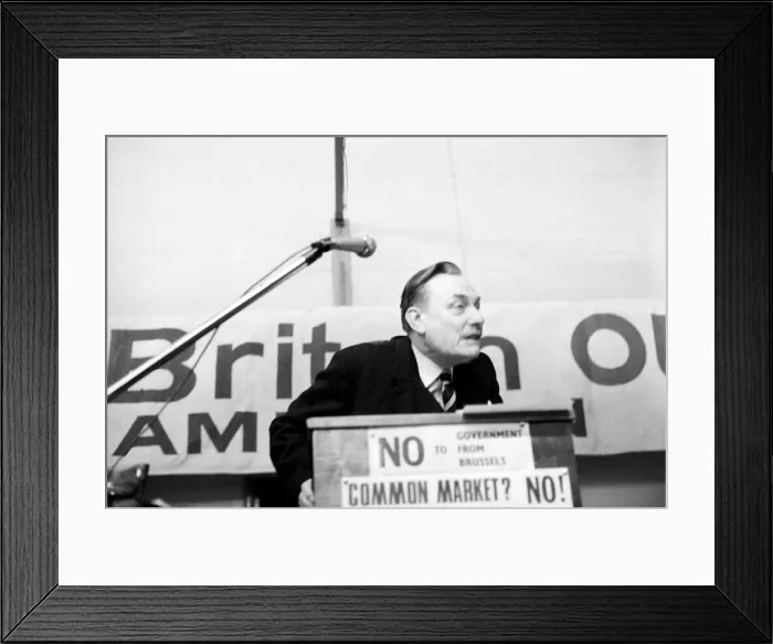 Framed Print : The Study of Enoch: Enoch Powell this evening was the guest speaker at the Anti Common Framed Print : The Study of Enoch: Enoch Powell this evening was the guest speaker at the Anti Common