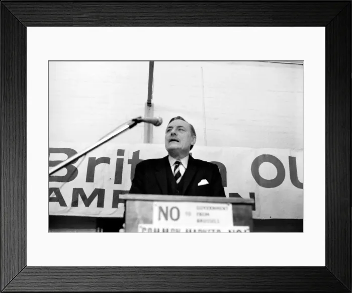 Framed Print : The Study of Enoch: Enoch Powell this evening was the guest speaker at the Anti Common Framed Print : The Study of Enoch: Enoch Powell this evening was the guest speaker at the Anti Common
