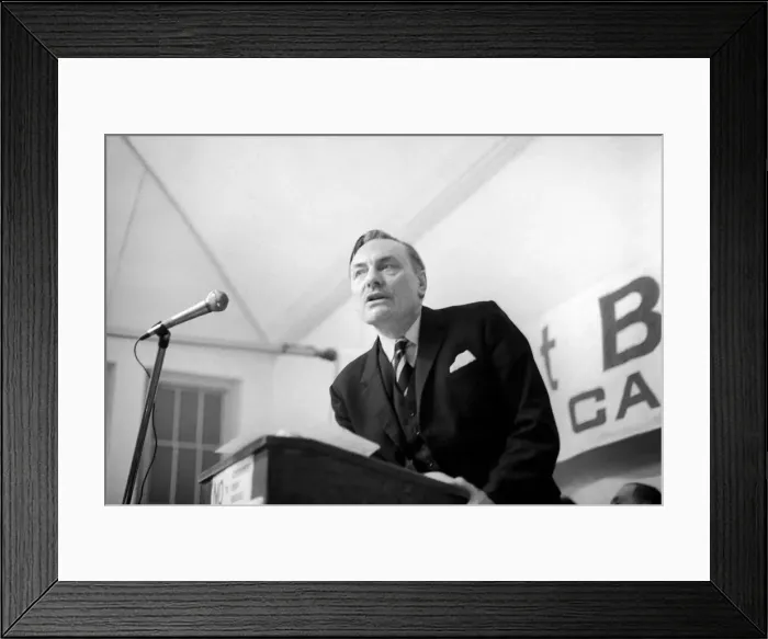 Framed Print : The Study of Enoch: Enoch Powell this evening was the guest speaker at the Anti Common Framed Print : The Study of Enoch: Enoch Powell this evening was the guest speaker at the Anti Common
