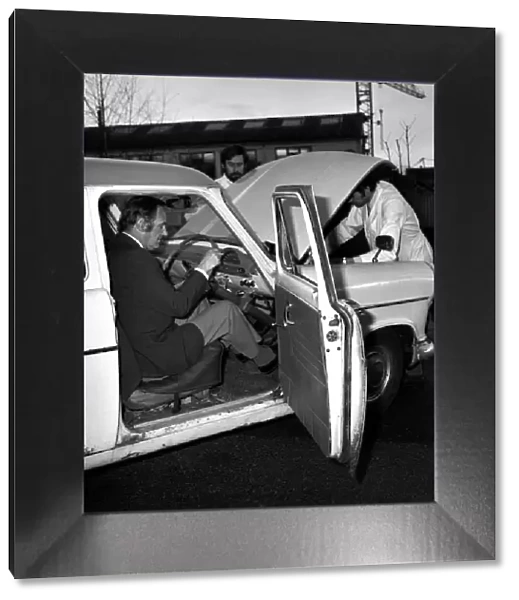 Man  /  Car  /  Unusual  /  Humour. Car at I. P. C. Hemel Hempstead car examiner