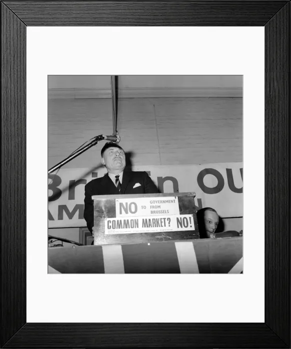 Framed Print : The Study of Enoch: Enoch Powell this evening was the guest speaker at the Anti Common Framed Print : The Study of Enoch: Enoch Powell this evening was the guest speaker at the Anti Common