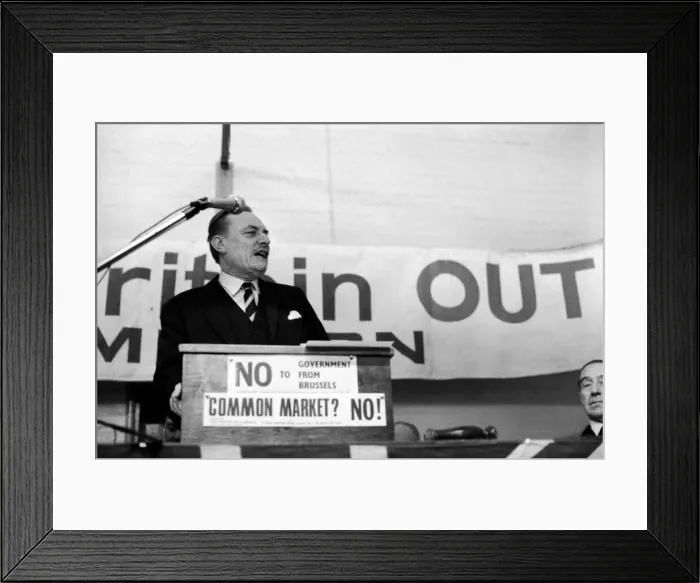 Framed Print : The Study of Enoch: Enoch Powell this evening was the guest speaker at the Anti Common Framed Print : The Study of Enoch: Enoch Powell this evening was the guest speaker at the Anti Common