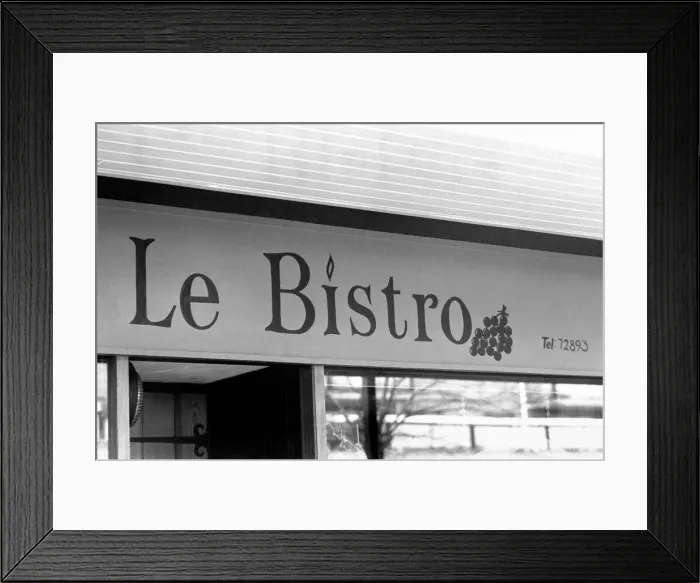 Framed Print : Restaurant Le Bistro, Le Bistro also the Vineyards. January 1975 75-00317-005 Framed Print : Restaurant Le Bistro, Le Bistro also the Vineyards. January 1975 75-00317-005