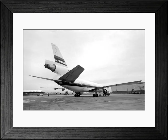 Framed Print : Douglas: Interior / Exterior Detail / Aviation: D. C. 10 at Gatwick Airport Framed Print : Douglas: Interior / Exterior Detail / Aviation: D. C. 10 at Gatwick Airport
