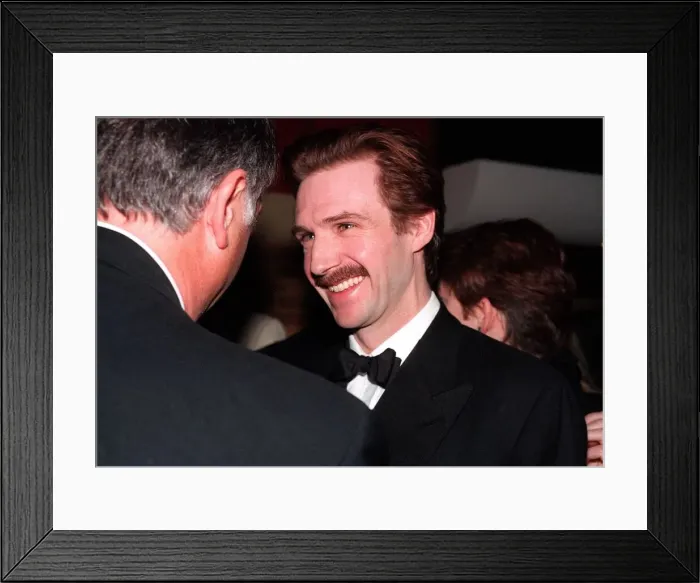 Framed Print : Ralph Fiennes at a party at Cafe Royal London Framed Print : Ralph Fiennes at a party at Cafe Royal London