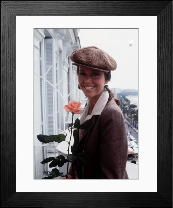 Framed Print : Jane Fonda, american actress, pictured at the Cannes Film Festival, France