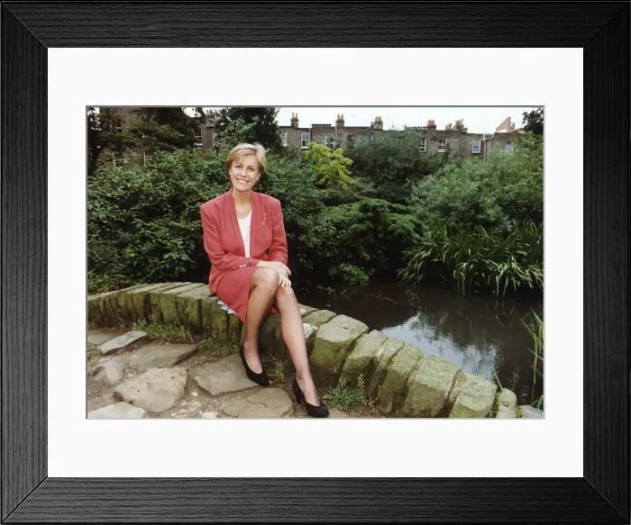 Framed Print : Jill Dando BBC newsreader and television presenter Dbase Framed Print : Jill Dando BBC newsreader and television presenter Dbase