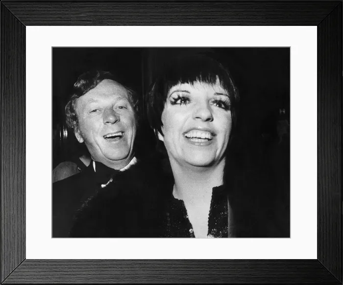 Framed Print : Liza Minnelli October 1974 with husband Jack Haley Junior as they attend a Thats