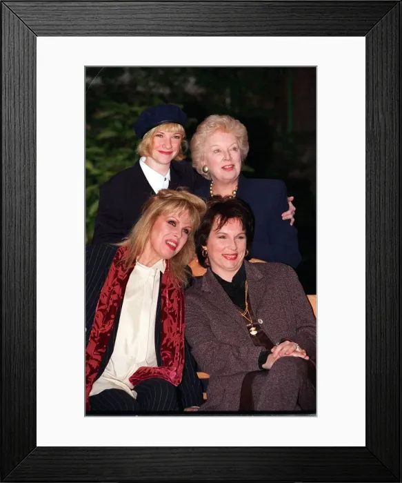 Framed Print : TV prog Absolutely Fabulous actresses appearing Jan 94 in the programme