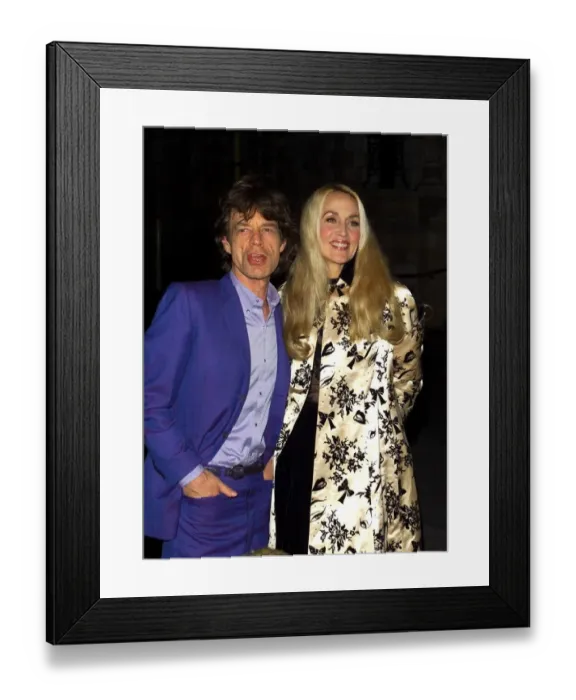 Framed Print : Mick Jagger and Jerry Hall December 1999 arrive for the Barbie Ball Framed Print : Mick Jagger and Jerry Hall December 1999 arrive for the Barbie Ball
