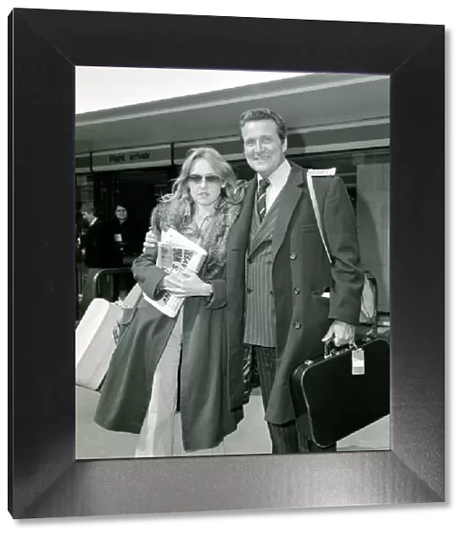 Patrick McNee with daughter Jennifer - March 1976 Patrick McNee of the Avengers