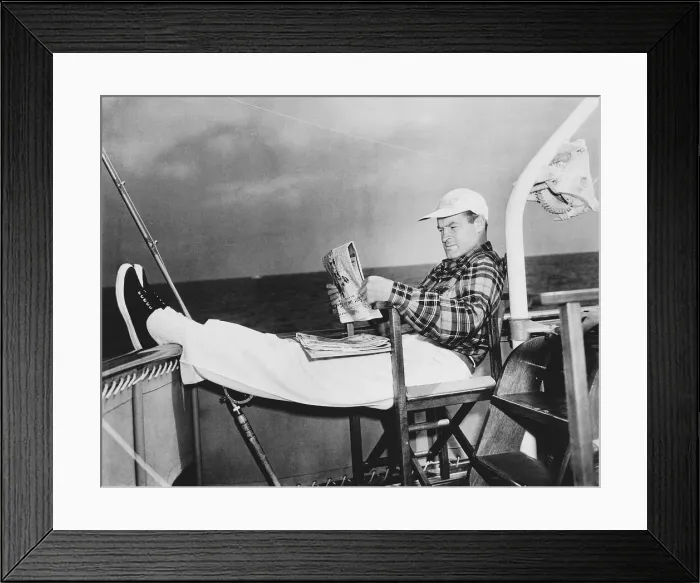 Framed Print : Bob Hope Entertainer / Actor on holiday after making Fancy Pants Framed Print : Bob Hope Entertainer / Actor on holiday after making Fancy Pants