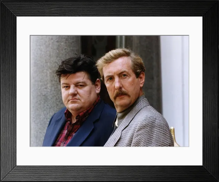 Framed Print : Robbie Coltrane and Eric Idle Actors Framed Print : Robbie Coltrane and Eric Idle Actors
