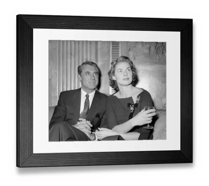 Framed Print : Ingrid Bergman November1957 London with Cary Grant Framed Print : Ingrid Bergman November1957 London with Cary Grant