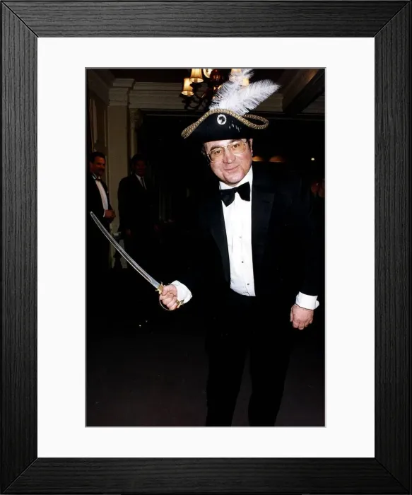 Framed Print : Bob Hoskins Actor at Party for New film Hook Framed Print : Bob Hoskins Actor at Party for New film Hook