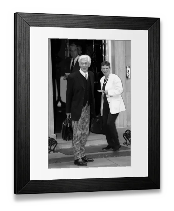 Framed Print : Ian McKellen and wife attending 10 Downing Street July 1997 as guests