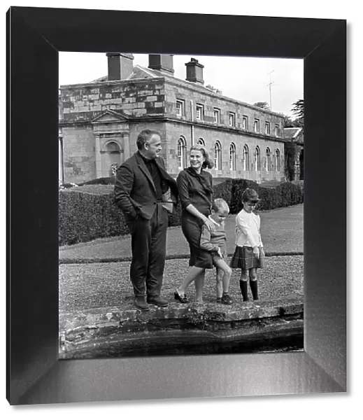 Prince Rainier with Princess Grace and their children Prince Albert