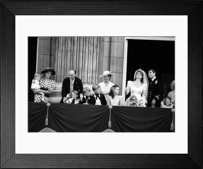 Framed Print : Prince Andrew and Sarah Ferguson Wedding Day, Jul 1986 The Duke