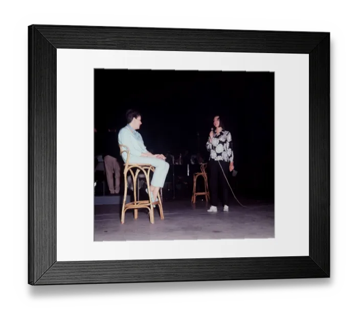 Framed Print : Judy Garland 42 and her singing daughter 18 year old Liza Minnelli at the London