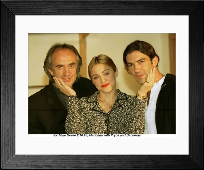 Framed Print : Madonna who will play the part ov Eva Peron in the film version of the musical Evita Framed Print : Madonna who will play the part ov Eva Peron in the film version of the musical Evita