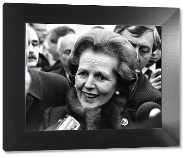 Margaret Thatcher visiting Sunderland North Sands to name the Stena Seawell
