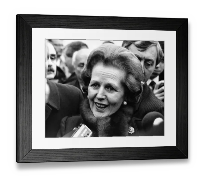 Framed Print : Margaret Thatcher visiting Sunderland North Sands to name the Stena Seawell Framed Print : Margaret Thatcher visiting Sunderland North Sands to name the Stena Seawell