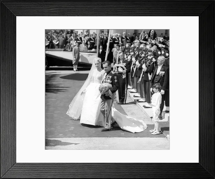 Framed Print : Prince Rainier of Monaco and Grace Kelly (Princess Grace Framed Print : Prince Rainier of Monaco and Grace Kelly (Princess Grace