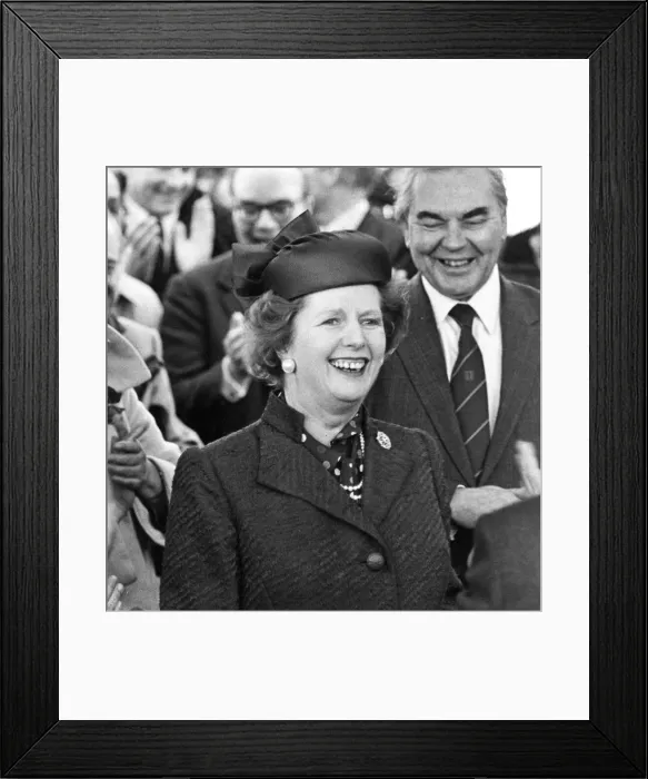 Framed Print : Margaret Thatcher visiting Austin and Pickersgill shipyard, Sunderland Framed Print : Margaret Thatcher visiting Austin and Pickersgill shipyard, Sunderland