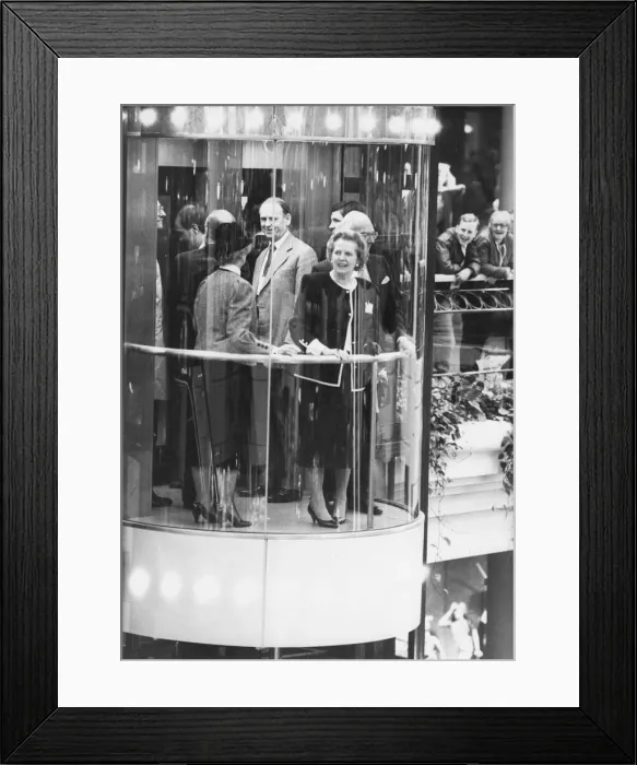 Framed Print : Margaret Thatcher visits the Gateshead Metrocentre Framed Print : Margaret Thatcher visits the Gateshead Metrocentre