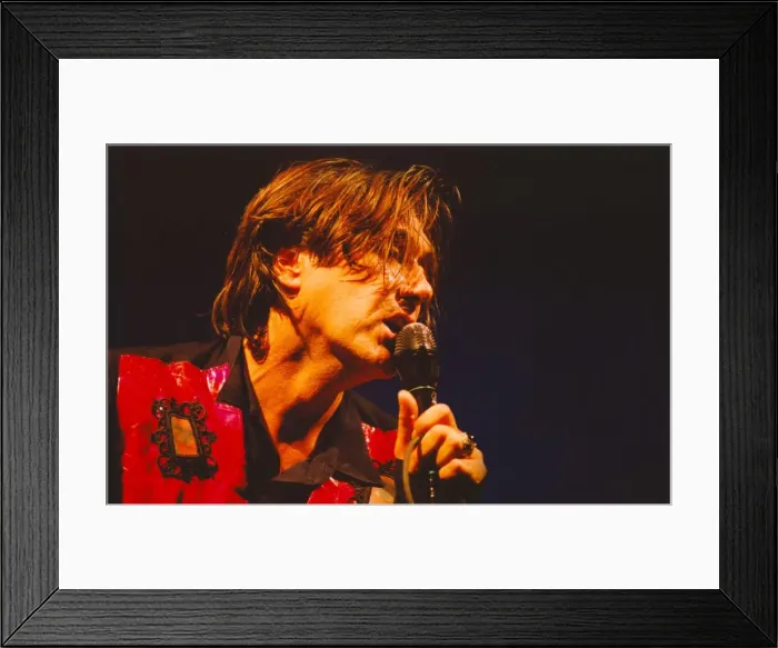 Framed Print : Bryan Ferry in concert at the Newcastle City Hall. 02  /  02  /  95