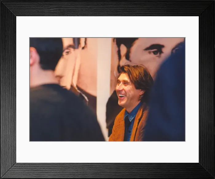 Framed Print : Bryan Ferry meets his fans at the Our Price music shop in Eldon Square, Newcastle Framed Print : Bryan Ferry meets his fans at the Our Price music shop in Eldon Square, Newcastle