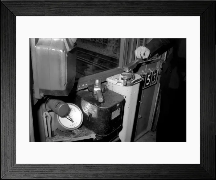 Framed Print : The Drivers compartment in a London tube of the same design as the one which crashed Framed Print : The Drivers compartment in a London tube of the same design as the one which crashed