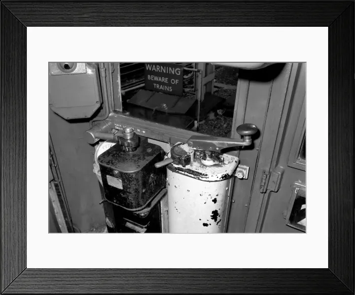 Framed Print : The Drivers compartment in a London tube of the same design as the one which crashed Framed Print : The Drivers compartment in a London tube of the same design as the one which crashed