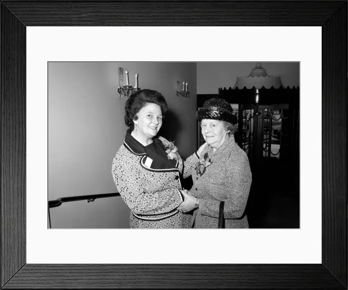 Framed Print : Mothers Day Luncheon at Claridges Hotel. 30 famous mothers son and daughters