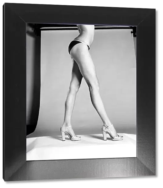 Glamour Models posing Legs belong to Delia Whittaker February 1975