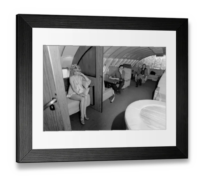 Framed Print : Jumbo Jet: Sleeping: First Class: Bedroom in the Sky: 23 year old model Jenny Clare Framed Print : Jumbo Jet: Sleeping: First Class: Bedroom in the Sky: 23 year old model Jenny Clare