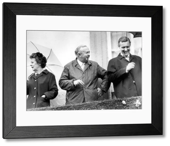 Framed Print : Durham Miners Gala - Harold Wilson enjoying the parade Framed Print : Durham Miners Gala - Harold Wilson enjoying the parade