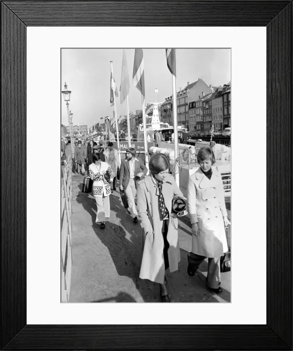Framed Print : Passengers disembark from the Malmo (Sweden) hydrofoil at their final destination Framed Print : Passengers disembark from the Malmo (Sweden) hydrofoil at their final destination