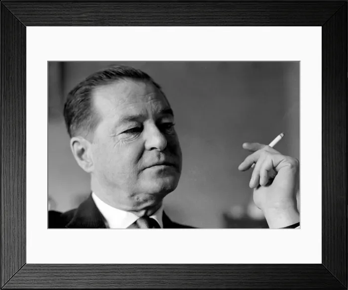 Framed Print : Sir Terence Rattigan, May 1964, Screen Writer. Pictured at home at his London Eaton