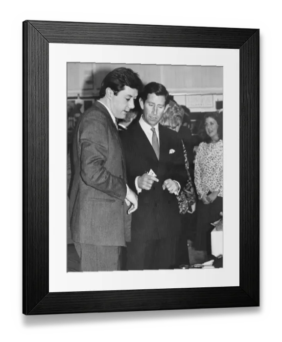 Framed Print : Prince Charles, The Prince of Wales during his visit to the North East 8 December 1986 Framed Print : Prince Charles, The Prince of Wales during his visit to the North East 8 December 1986
